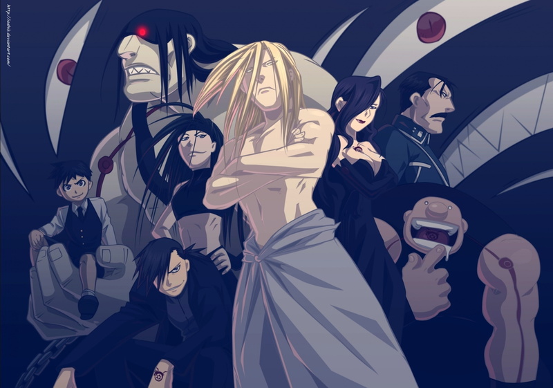 homunculus, beautiful woman, Envy, young adult, Wrath, clothing, men, mask, 2K, Full Metal Alchemist, young men, fashion, Greed, lifestyles, standing