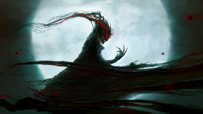 claws, dark fantasy, Moon, 2K, demon, fantasy art