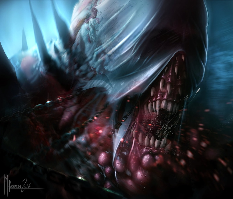 animal wildlife, monster, grin, gray, 2K, pink, undersea, close-up, water, animals in the wild, animal, underwater, animal themes, teeth, jaw, art, sea