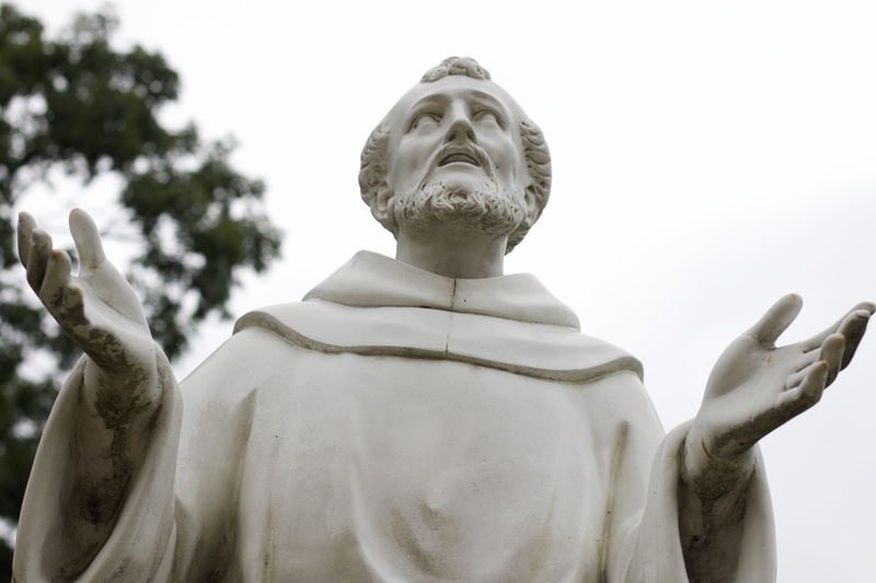 franciscan, female likeness, sculpture, representation, church, priest, no people, saint, front view, pray, st francis, sky, nature, creativity, spirituality