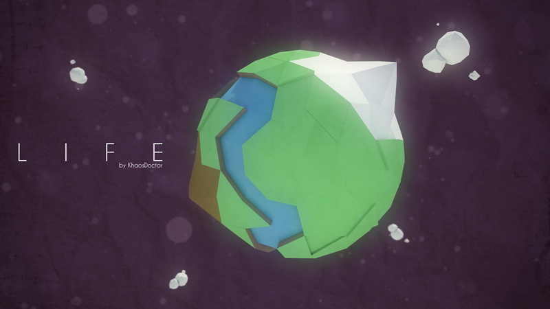 plant, 3D, planet - space, paper, planet, text, stars, 1080P, creativity, Cinema 4D, nature, overlay, geometry, black color, close-up, blue, studio shot