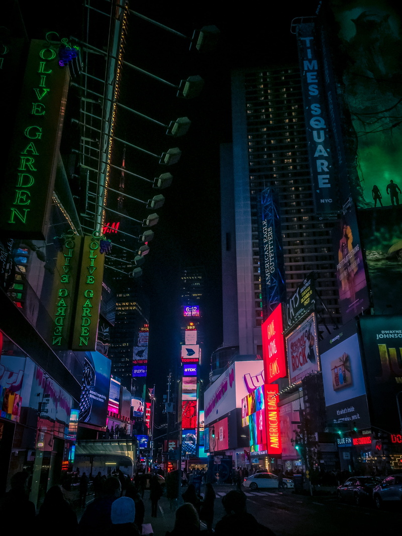 building exterior, nighttime, lights, lighting equipment, large group of people, men, architecture, people, real people, new, communication, tower, city