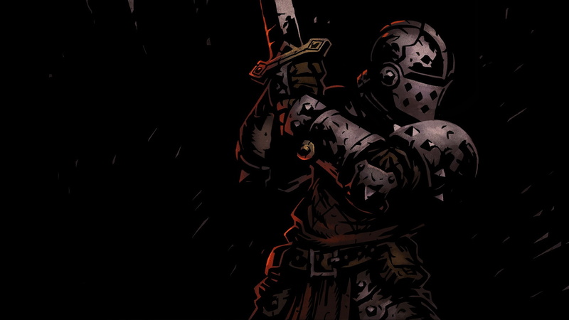holding, night, 1080P, video games, dark, three quarter length, weapon, art and craft, men, Darkest Dungeon, knight, copy space, human representation
