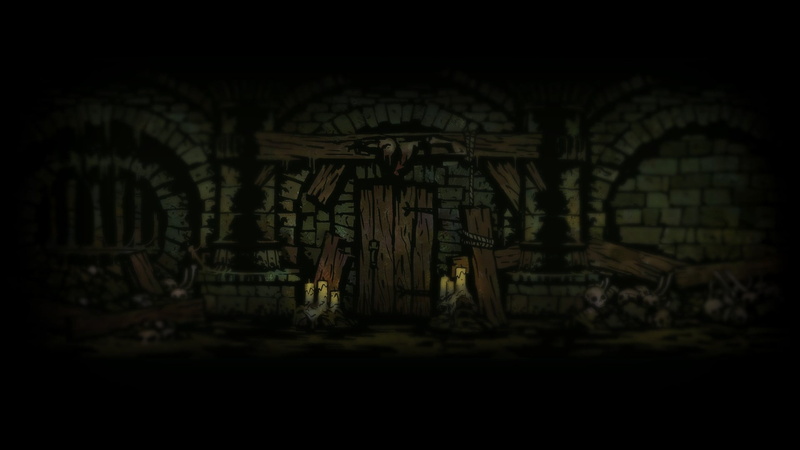 indoors, house, arch, place of worship, building, video games, the past, illustration, history, spirituality, 1080P, belief, old, selective focus, Darkest Dungeon