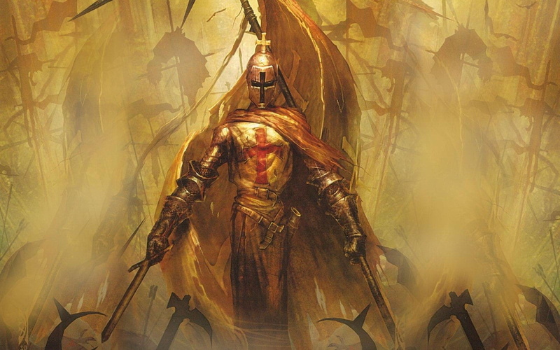 Vascar De Guillon, Temozarela, 720P, fantasy art, priest, knight