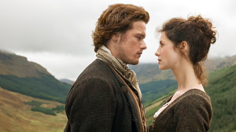 Outlander, 4K, TV, Caitriona Balfe, Sam Heughan