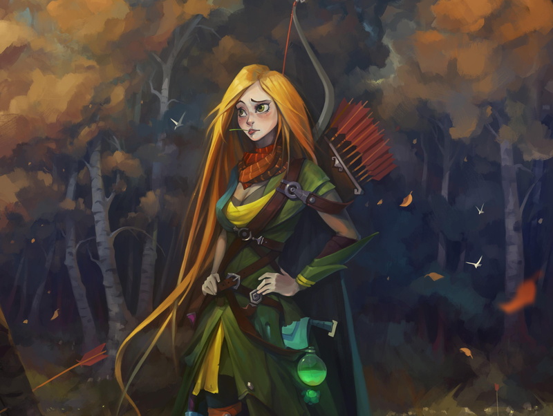 2K, windrunner, art, dota 2, dota
