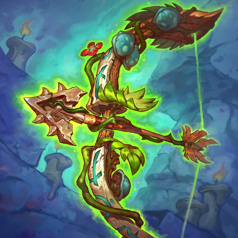 video games, close-up, art and craft, 2K, flowering plant, Hearthstone: Kobolds and Catacombs, animal representation, leaf, flower, day, floating on water