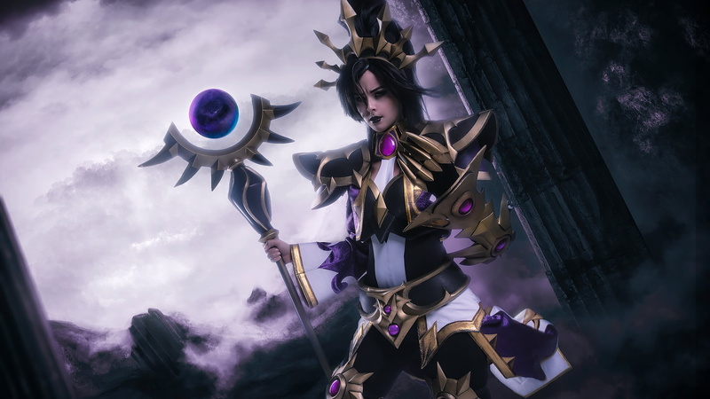 cloud - sky, real people, human representation, architecture, tree, plant, purple, heroes of the storm, art and craft, people, Disharmonica, belief, 2K