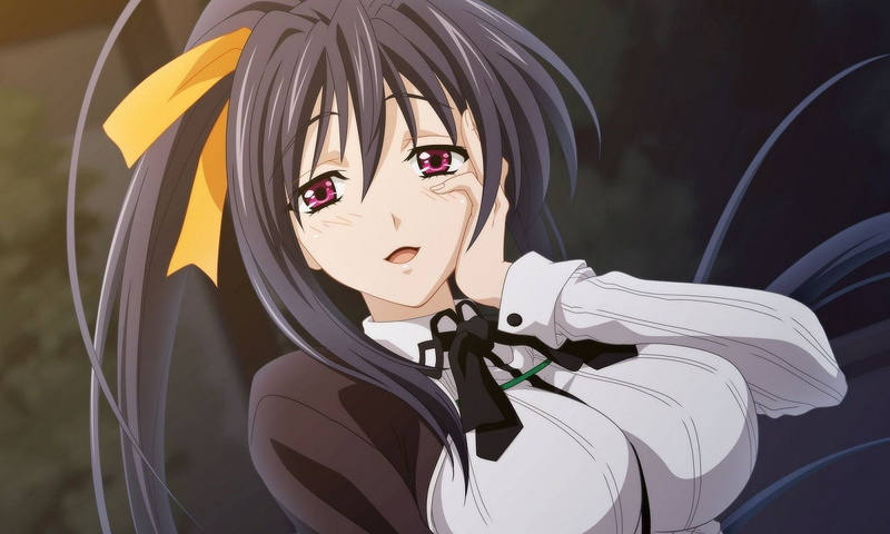 720P, anime girls, Highschool DxD, Himejima Akeno
