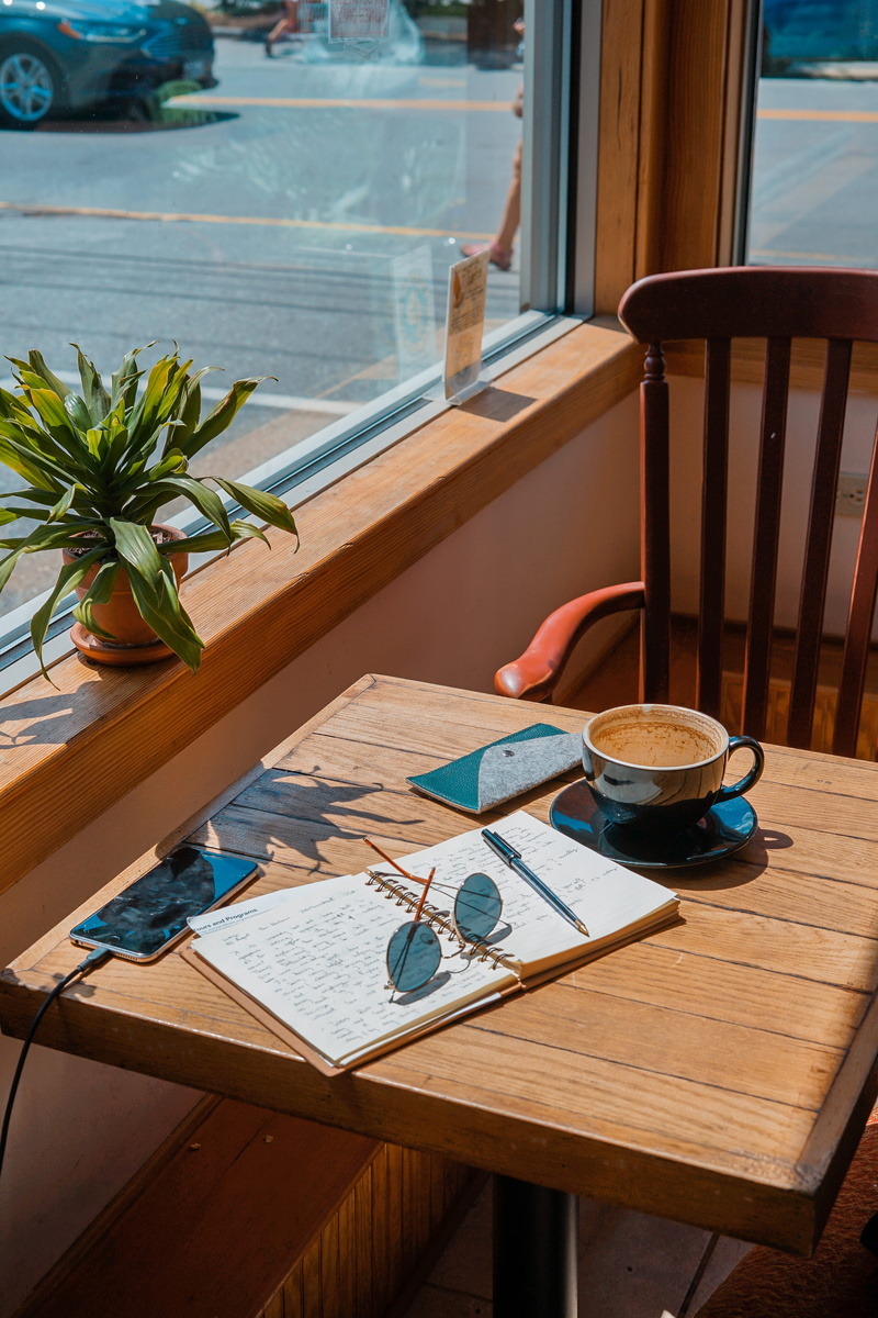 document, window, leafed, drink, table, sketching, interior, coffee, pen, desk, no People, 4K, window light, paper, business, writing, notebook, charging