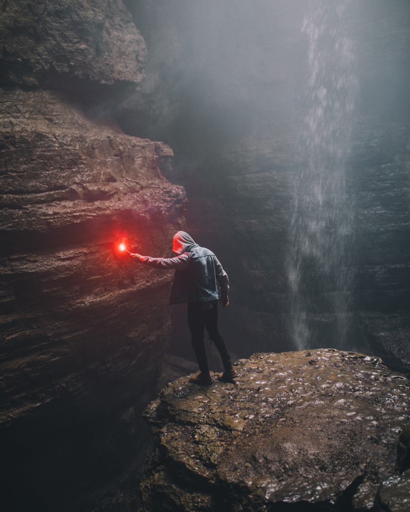 standing, #hiking, one person, flare, man, men, nature, rock, #caving, heat - temperature, beside, holding, wizard, long exposure, re, light, real people