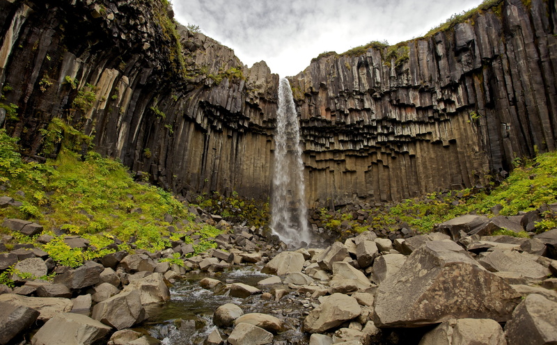 Columns, scenics - nature, longexposure, lavacolumns, solid, land, formation, visit, geology, rock - object, motion, Waterfall, Volcanic, tranquility, day