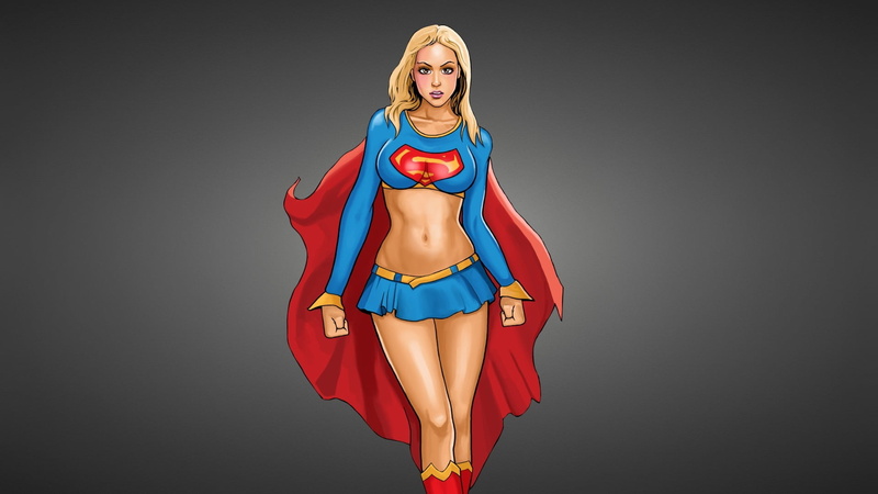  super, indoors, scarf, women, portrait, clothing, fashion model, 1080P, digital, adult, beauty, studio shot, Supergirl, young adult, fashion