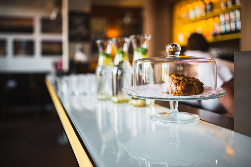 cosy, freshness, dessert, food, temptation, interior, no people, restaurant, tray, bar, 5K, cake, focus on foreground, food and drink, indulgence, sweet food