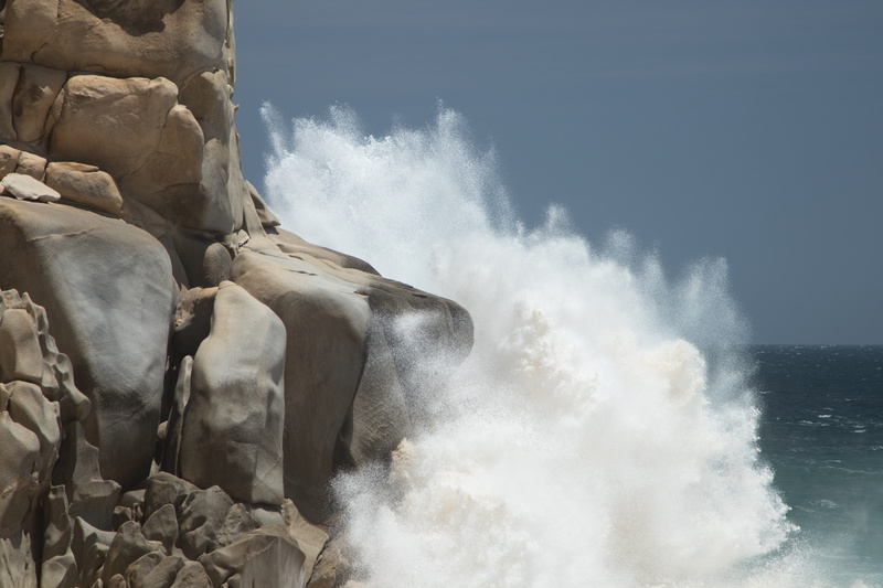 sky, 5K, no people, cliff, baja, beach, outdoors, splashing, beauty in nature, los cabos, water, surf, ocean, crash, power, rough, breaking, force, sea