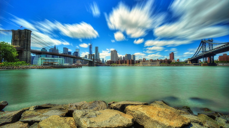 USA, outdoors, pier, long exposure, sea, travel destinations, cloud - sky, architecture, street, rock, bridge, water, 1080P, river, sky, nature, blue