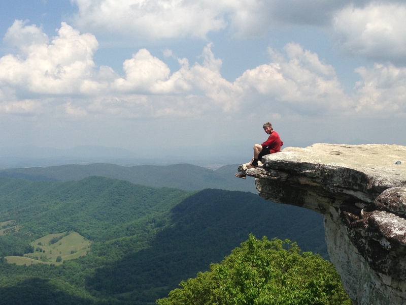 ledge, scenics - nature, real people, hiking, 2K, day, outdoors, cloud - sky, sky, activity, sport, one person, mountain Peak, lifestyles, full length