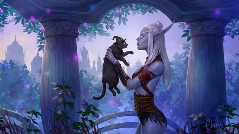 Blizzard Entertainment, World of Warcraft, 2K, Night Elves, The Nightborne