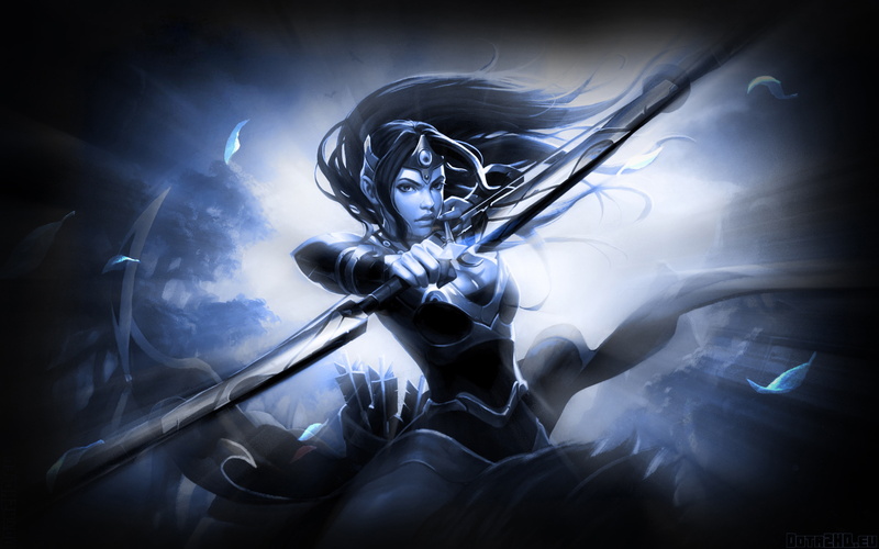 dotA 2, 4K, mirana, Download 3840x2400 mirana, art backgrounds