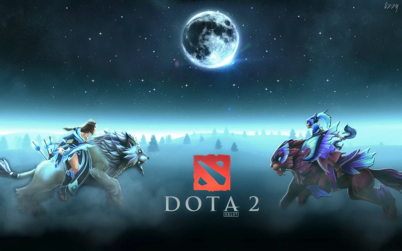 dota, games, poster, fantasy, archer, 1080P, warrior, Luna, Mirana, 2