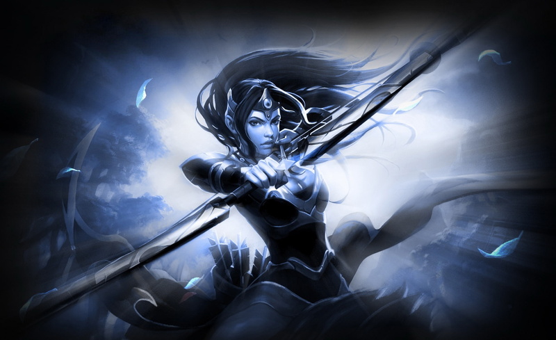  holding, technology, smoke - physical structure, music, representation, DotA, human representation, metal, people, bow, mirana, nature, art and craft