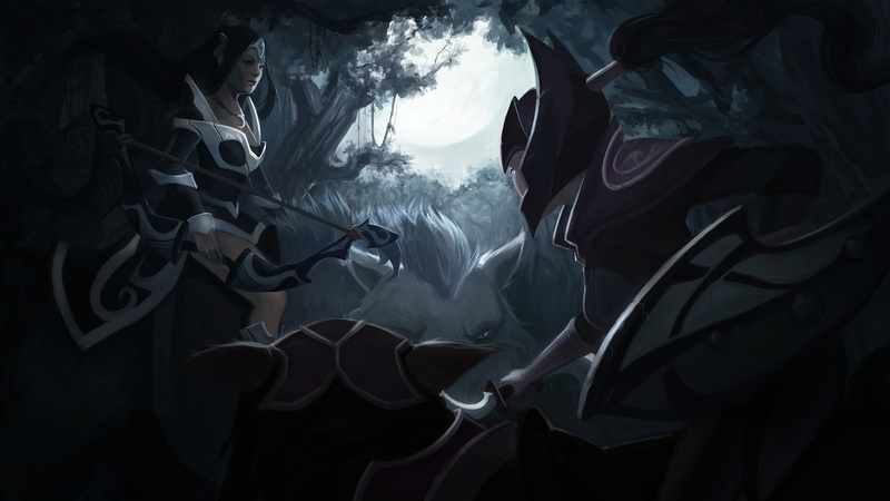 1080P, luna, mirana, dota