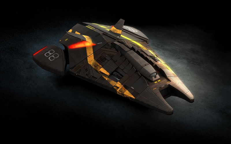 high angle view, weapon, ship, gun, still life, transportation, Elite: Dangerous, 2K, no people, communication, studio shot, black, illustration, aggression
