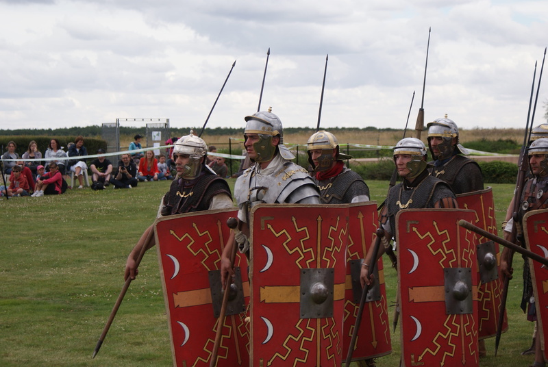 antique, shield, history, 4K, field, real people, safety, sky, standing, roman, group of people, helmet, uniform, military, clothing, government, people