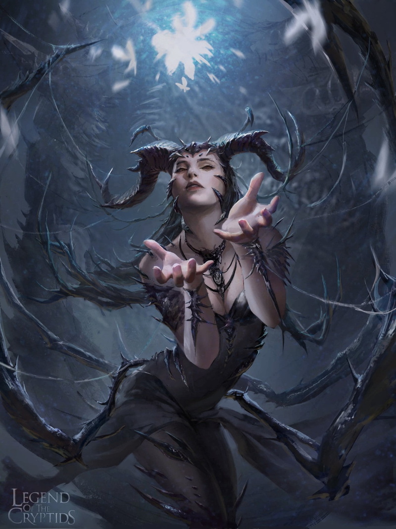 720P, Legend of the Cryptids, magic, fantasy art, horns