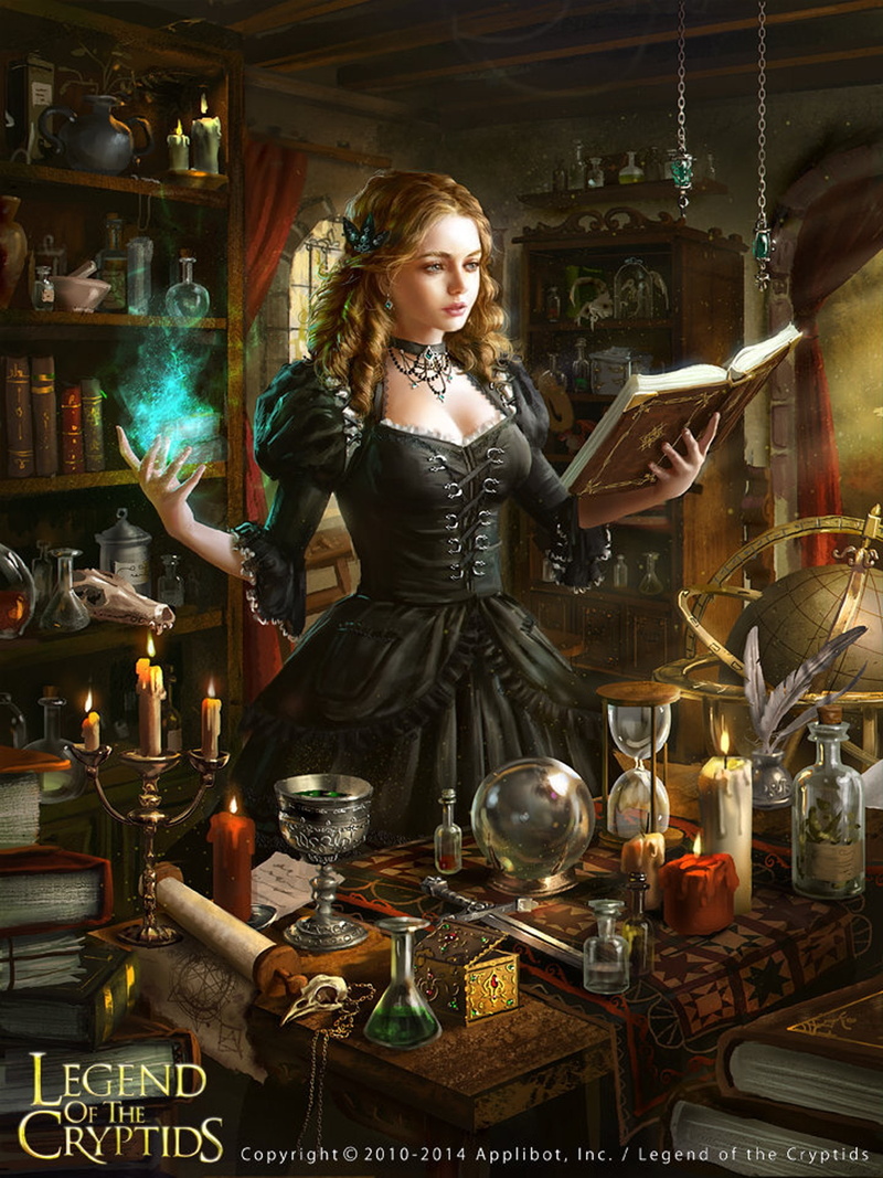 Cryptids, Character, witch, original, legend, Long, hair, Book, games, Beauty, fantasy, 1080P, girl, Magic, dress