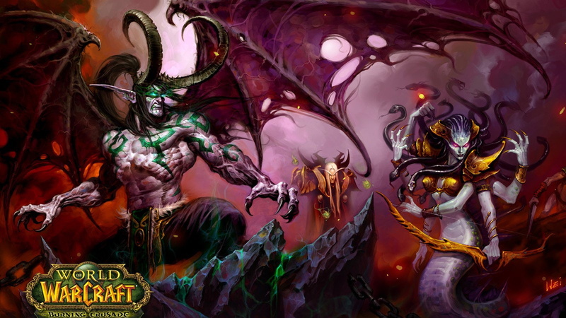 Warcraft, World Of Warcraft, Illidan Stormrage, Lady Vashj, Kaelthas Sunstrider, 720P