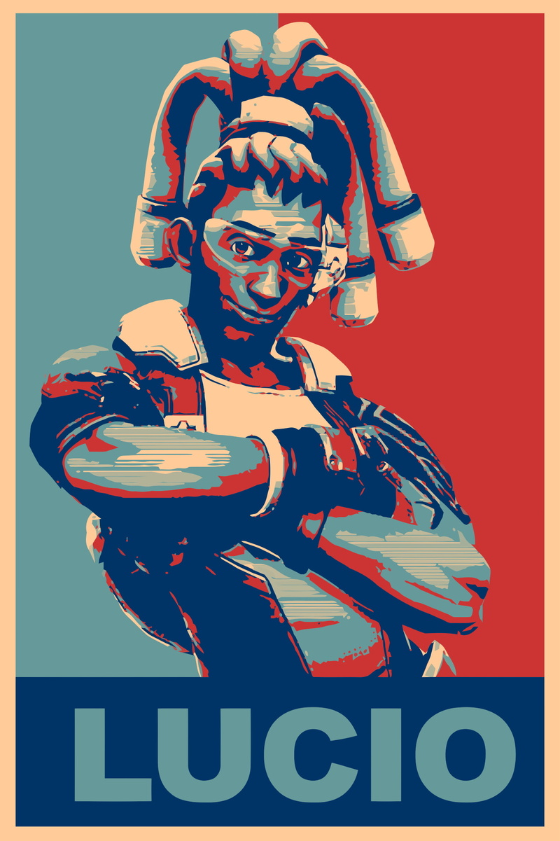 Overwatch, 1080P, Lúcio (Overwatch), propaganda, Gamer