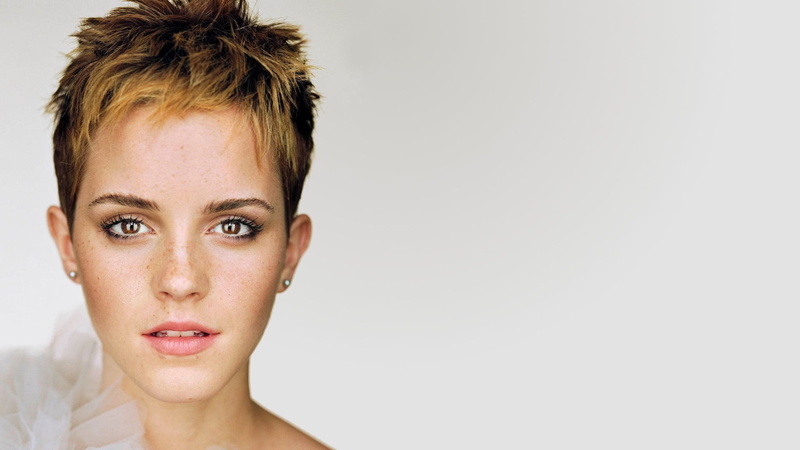 one person, 1080P, copy space, face, Emma Watson, beauty, watson, serious, contemplation, simple background, beautiful woman, indoors, adult, body part