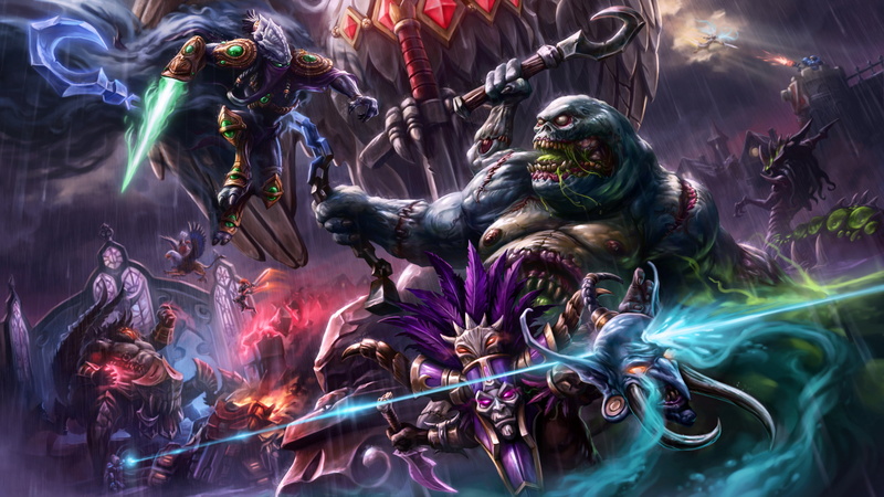 Dark Prelate, Heroes of the Storm, starcraft, Falstad, blizzard, Stitches, Sonya, moba, barbarian, Wandering Barbarian, Notorious Outlaw, Zagara, Witch Doctor