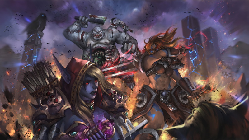 Stitches, Heroes of the Storm, 5K, Sonya, warcraft, Wandering Barbarian, Sylvanas, diablo