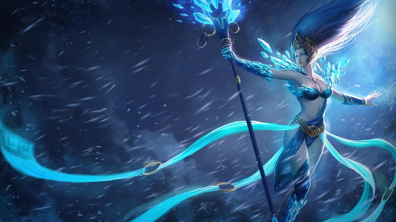 magic, fantasy, 3d and abstract, 1080P, girl, staff, lights, magician