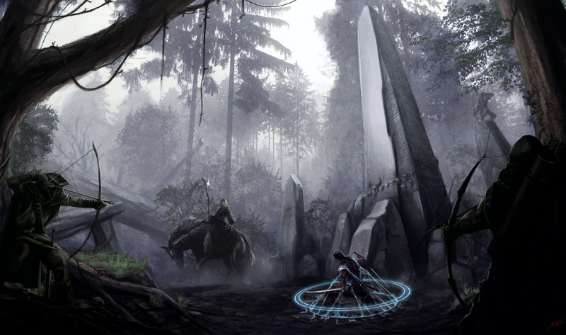 2K, fantasy art, magician, battle