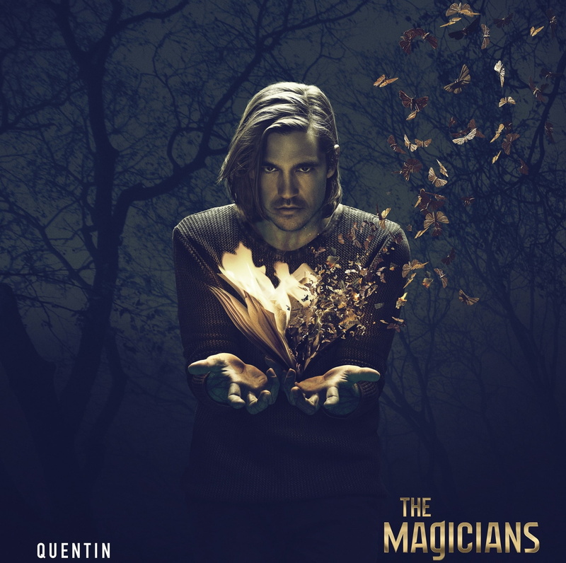 adult, The Magicians ( 2015 - ), casual clothing, one person, butterfly, man, waist up, leisure activity, portrait, tree, outdoors, the magicians, plant