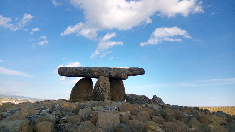 rioja alavesa, religion, dolmen, alava, old building, cloud - sky, ancient civilization, ruins, travel, solid, environment, sky, land, architecture, grave