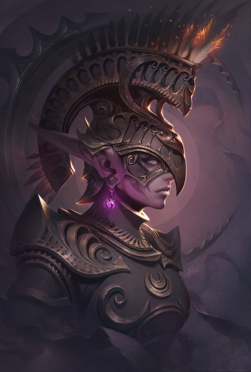 ArtStation, Dmitry Prozorov, fantasy art, fantasy girl, 2K