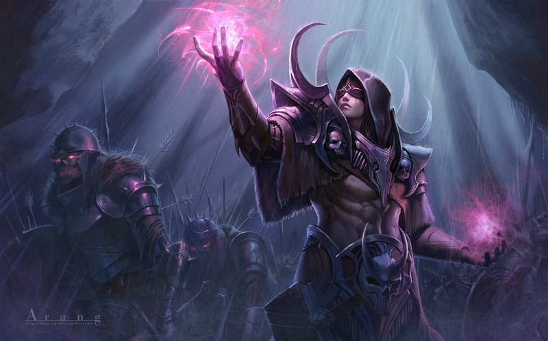 1080P, fantasy art, Necromancer, digital art