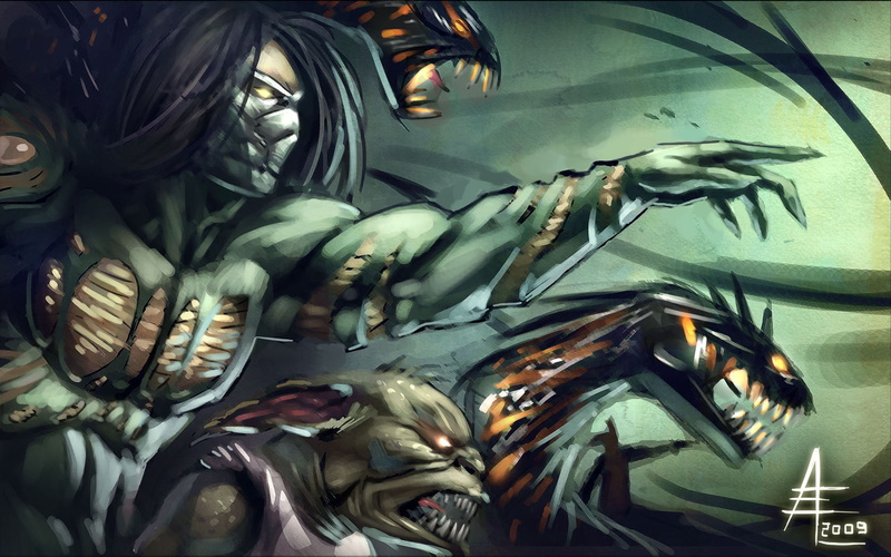 720P, illustration, the, darkness, hd, cartoon/comic, necromancer