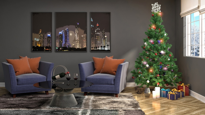 illuminated, tree, event, Christmas, luxury, Christmas Tree, living room, holiday - event, celebration, christmas ornament, gift, holiday, plant, indoors