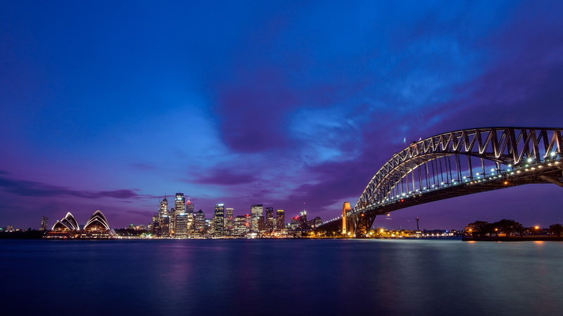 1080P, skyscraper, bridge, Sydney Opera House, Sydney, cityscape