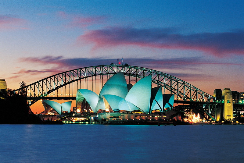 Man Made, Sydney, Sydney Harbour Bridge, Sydney Opera House, Night, 1080P