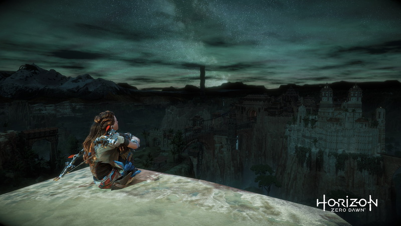 men, togetherness, females, cloud - sky, people, real people, sitting, couple - relationship, Aloy (Horizon: Zero Dawn), leisure activity, adult, architecture