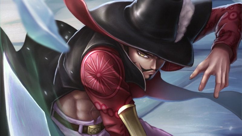 Dracule Mihawk, 1080P, Anime, One Piece