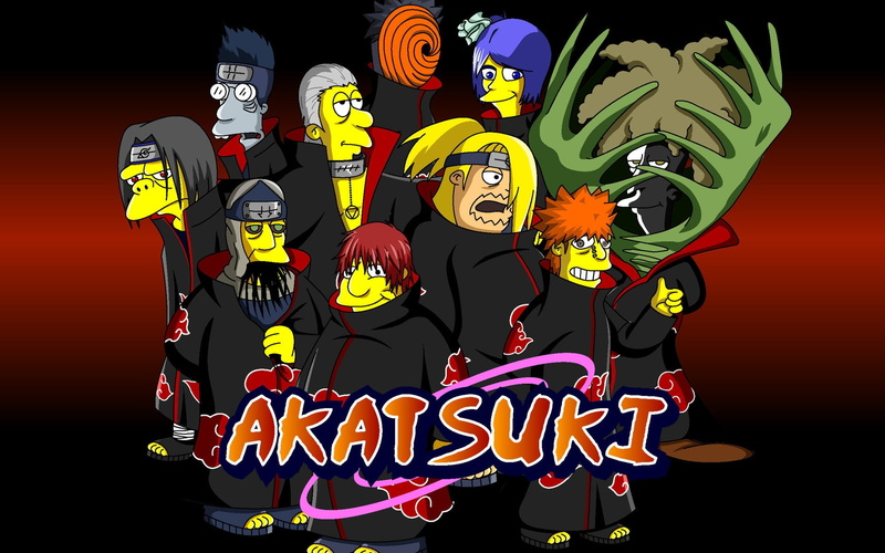 simpsons, 1080P, background, funny, hi res wall, naruto