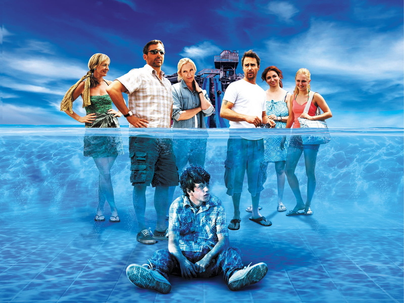 women, emotion, back, the way way back, positive emotion, movie, full length, adult, water, smiling, poster, sea, way, outdoors, swimming pool, trip, togetherness